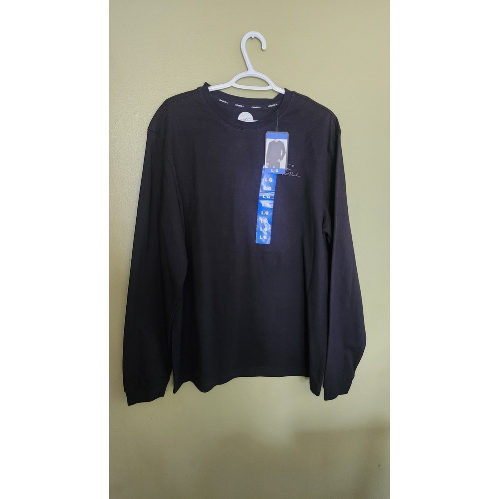 Mens Long Sleeve Black O' Neill Logo Pullover Shirt